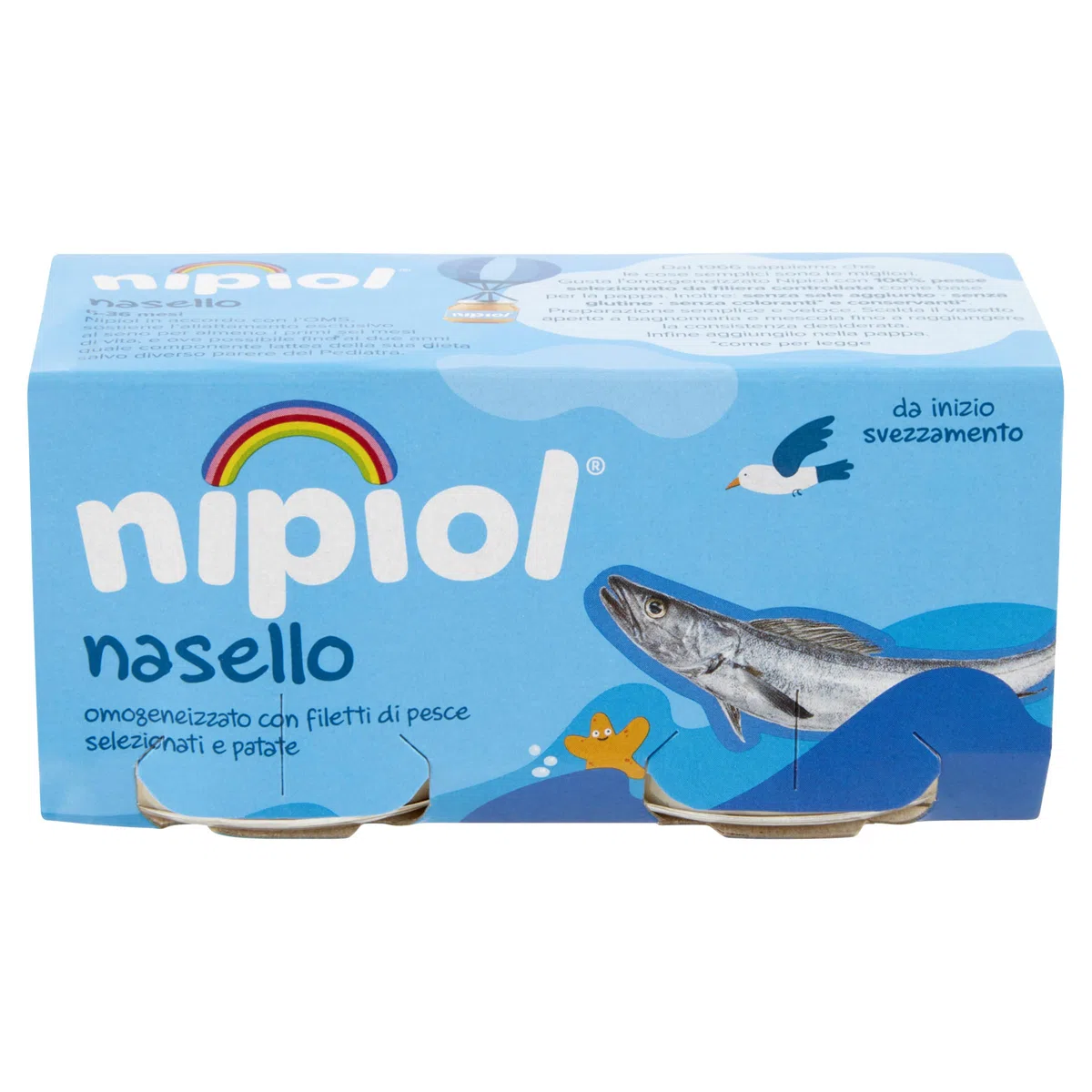 Nipiol Omogeneizzato Nasello - 24 Vasetti da 80gr