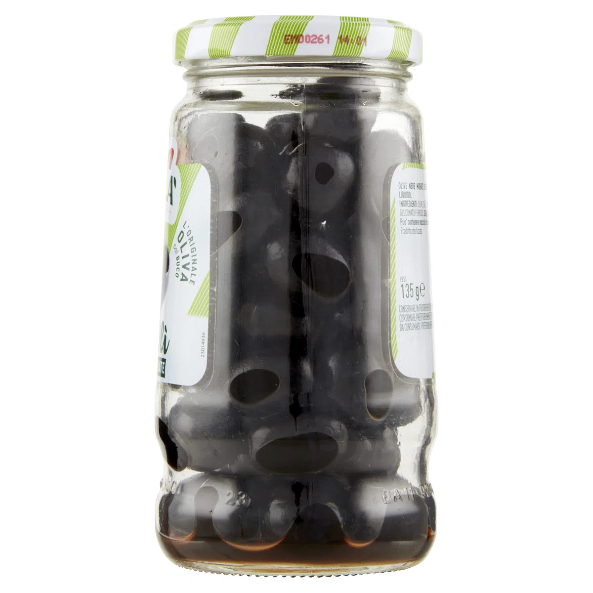 Saclà, OlivOlì, Olive Nere Denocciolate, Ideali per Insalate e per Arricchire i Tuoi Piatti, Senza Liquido, Vaso Vetro, 135g, Confezione da 12 pezzi