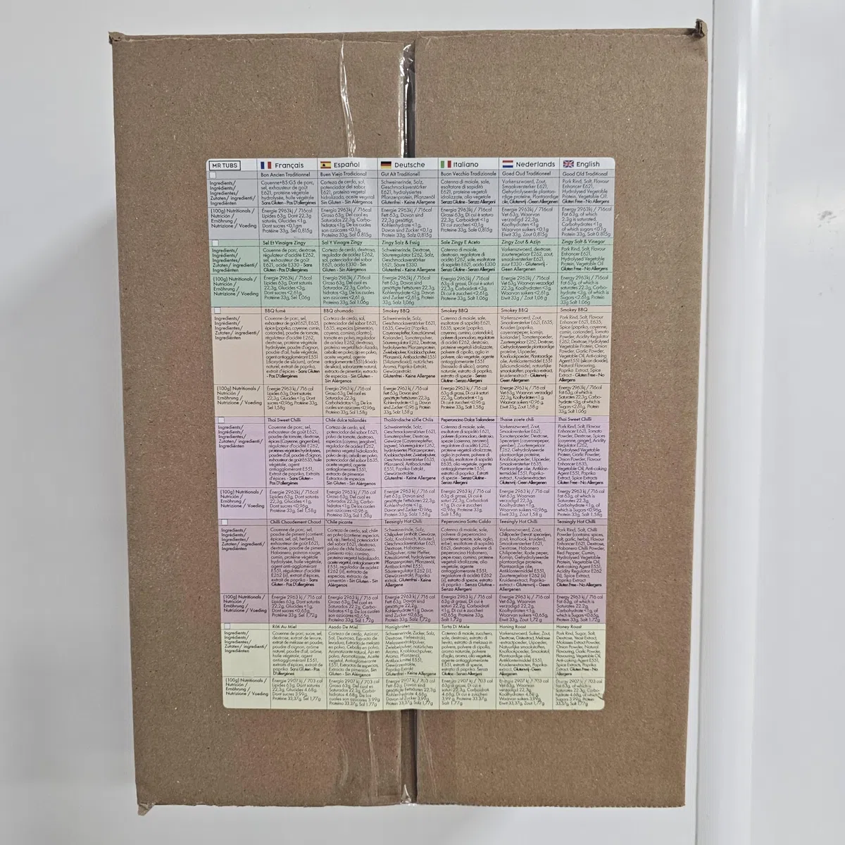 Ciccioli di Maiale di Qualità Mr Tubs Cotti due Volte - Pacchetti In Alluminio di Sapori Diversi - Ciccioli Pregiati e Non Scarti d Maiale (12 Sachets, Mixed)