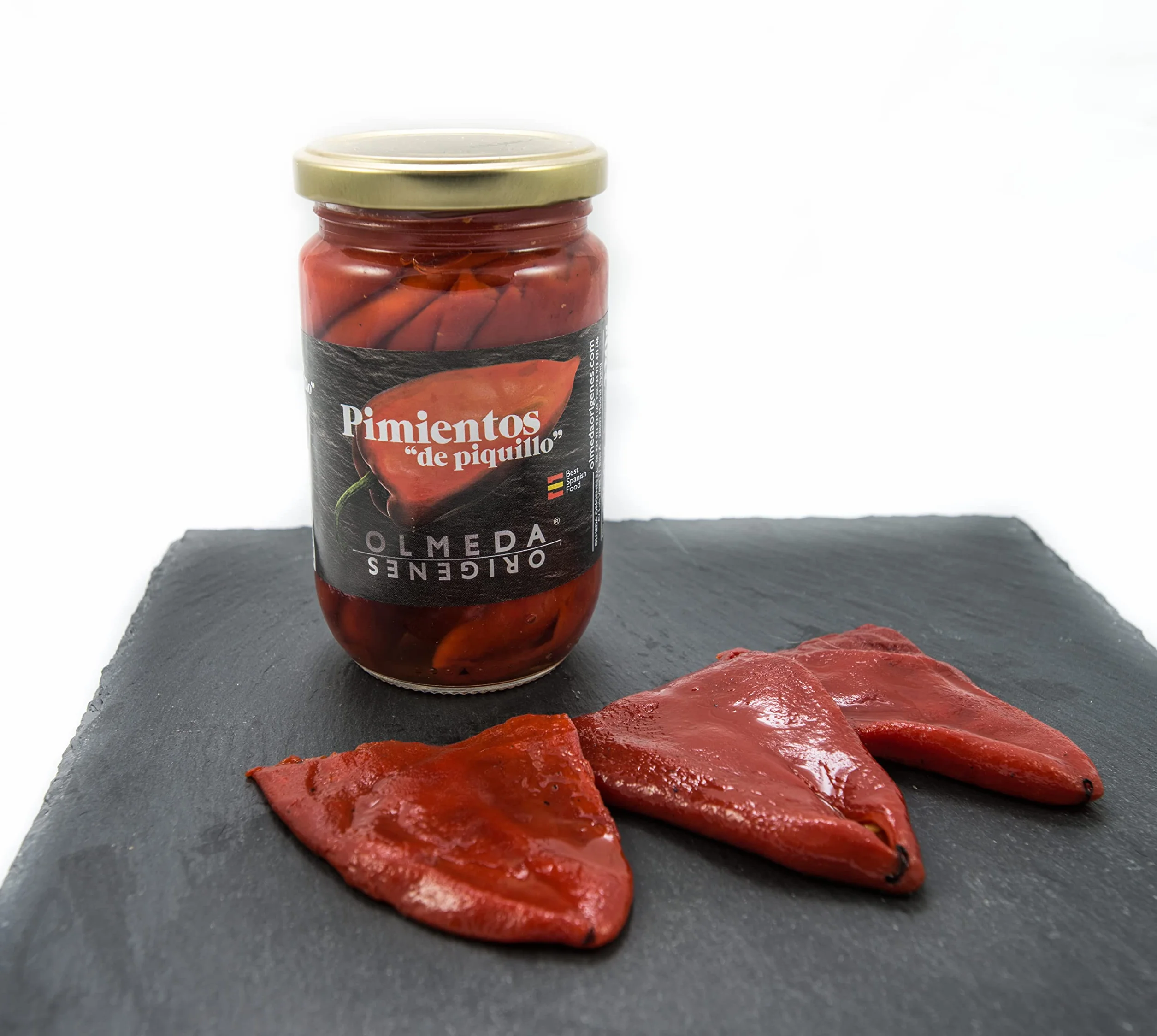 OLMEDA ORÍGENES - Peperoni Piquillo (Navarra) - Barattolo di vetro 14/16 unità (290 gr)