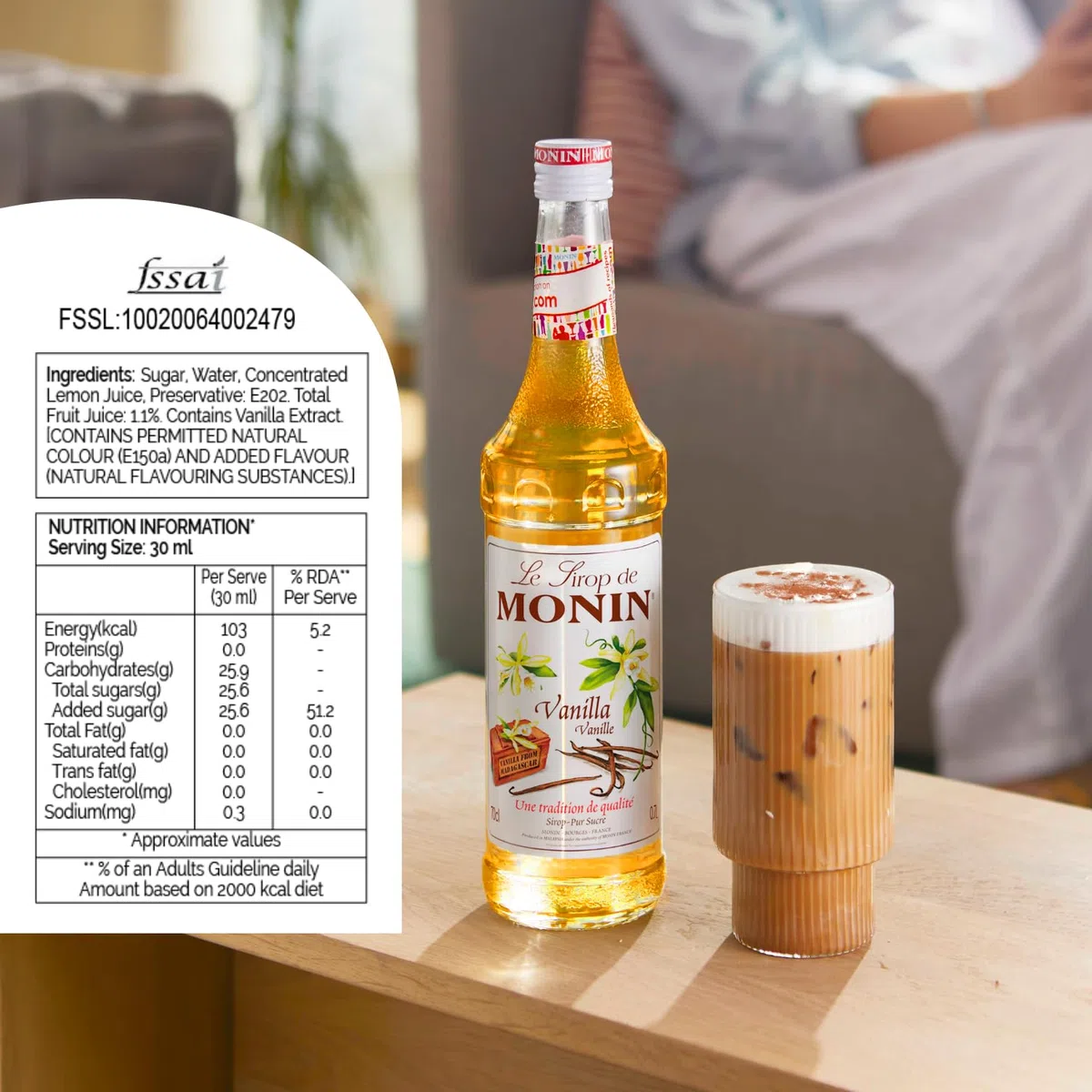 MONIN SCIROPPO VANIGLIA CL.70