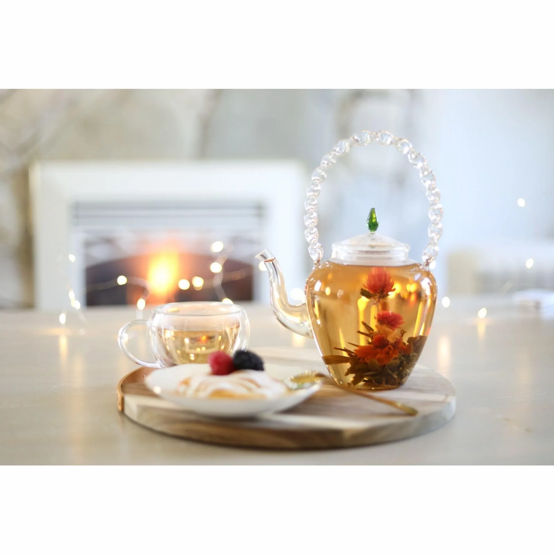 Teabloom Tè in Fiore – 12 Pregiate Varietà di Fiori di Tè – Foglie di Tè Verde e Fiori Commestibili Intrecciati a Mano – Elegante Confezione Regalo da 12 Pezzi