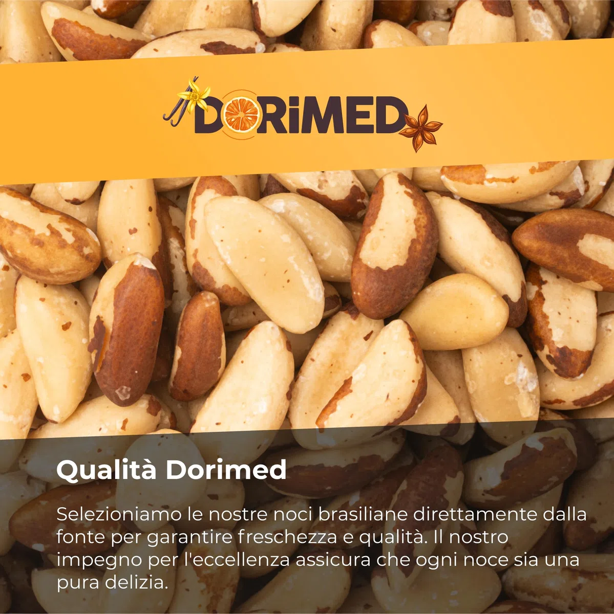 Dorimed Noci Brasiliane Naturali Intere Crude [1Kg]. Sgusciate, Raw Nuts Di Prima Scelta. Frutta Secca Scelta 100% Naturale E Cruda