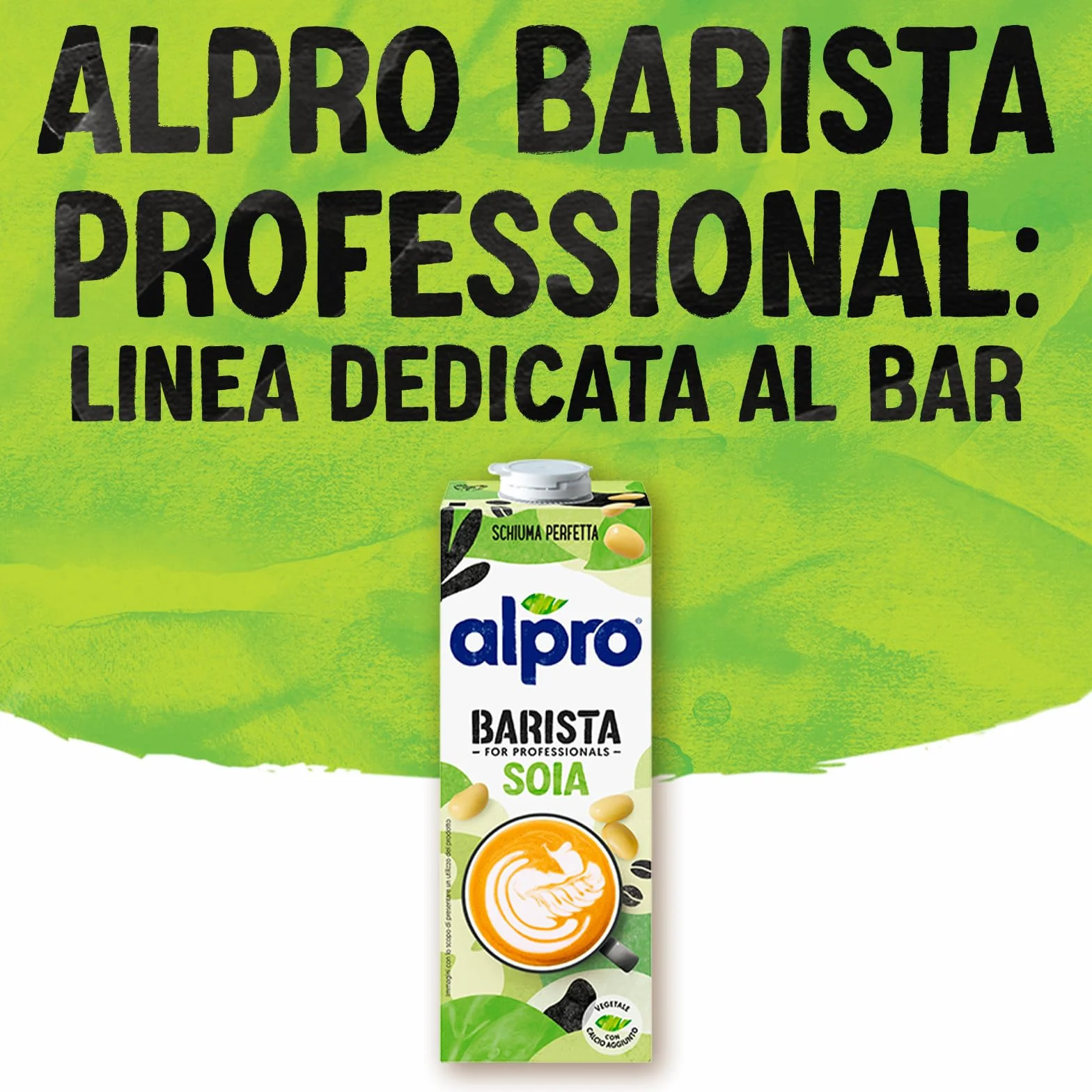 ALPRO BARISTA PROFESSIONAL, Bevanda alla SOIA, Naturalmente Senza Lattosio, per Deliziose Creazioni da Bar 100% vegetale - 8 confezioni x 1 Litro
