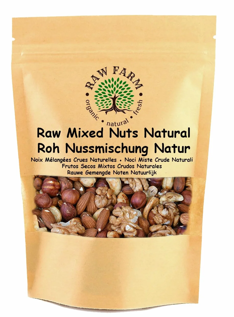 Raw Farm Noci miste crude - Nocciola, Mandorla, Anacardi, Noci 1 kg