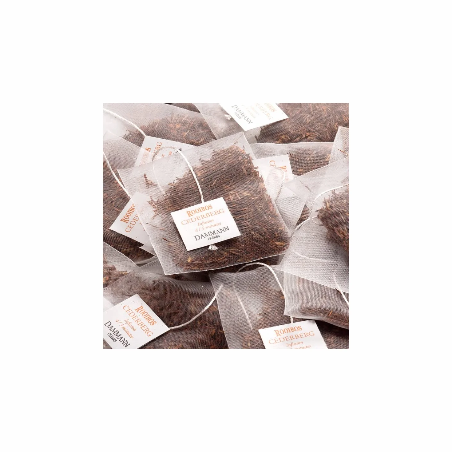 Dammann Frères Rooibos Sudafrica Tè Rosso Naturale Africa - 24 Bustine (48 Gr) - Tè Bustine Confezioni - Infuso Senza Caffeina