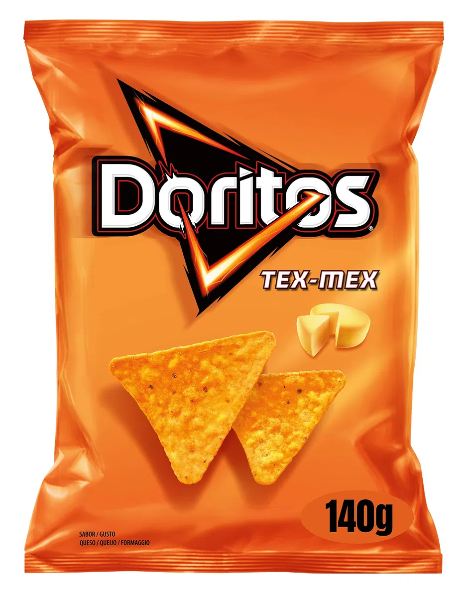 Doritos Tex Mex, Snack di Mais al Gusto Formaggio, Tortillas dalla Croccantezza Irresistibile, Confezione da 9x140g