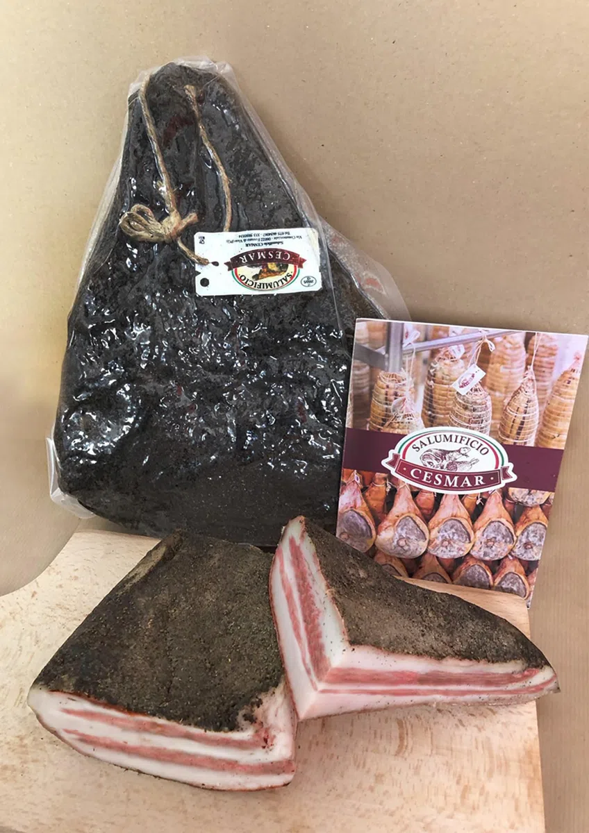 Guanciale/Barbozza artigianale | Salumificio Cesmar 1978 |1 KG| antica Norcercia Umbra | senza lattosio IGP senza glutine