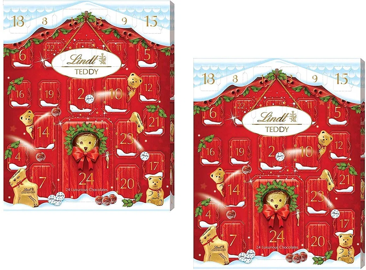Lindt Bear Calendario dell'Avvento 250g - Confezione da 2