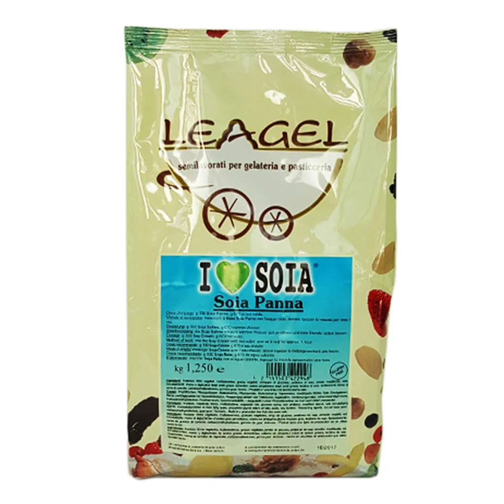 Soia Panna Preparato in Polvere per Gelato Leagel - 1,25 Kg -