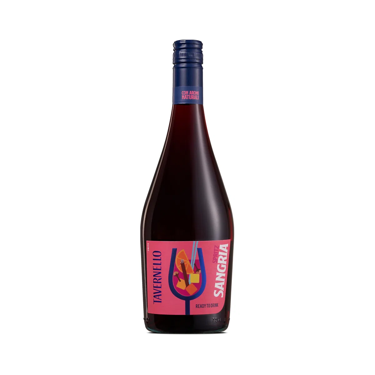 Tavernello Spritz Sangria, Spritz Aperitivo Pronto da Bere con Note di Cannella, Chiodi di Garofano e Frutta, 6,5% Vol, Confezione da 6 Bottiglie da 750 ml