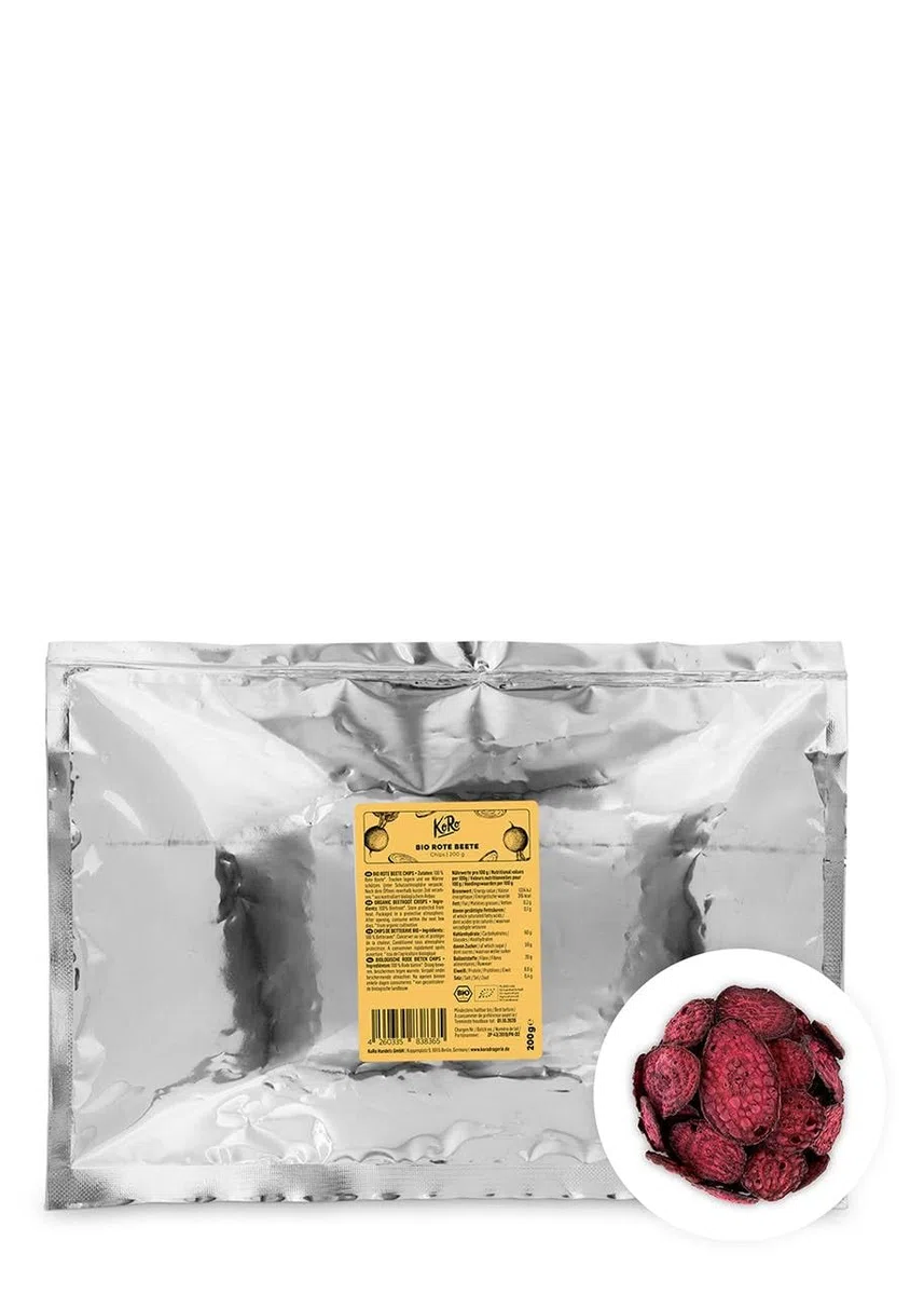 KoRo - Chips di barbabietola bio 200 g - chips vegetali croccanti e senza grassi - perfetta alternativa alle chips convenzionali