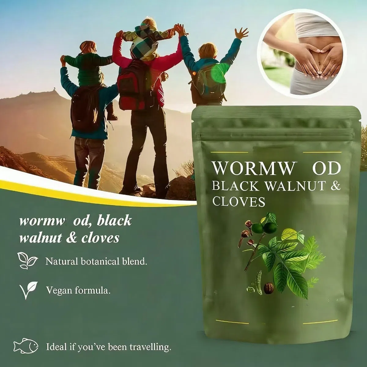womwod Noce Nera e Chiodi di Garofano, Aiuta a mantenere la salute intestinale, favorisce una digestione delicata e sostiene il metabolismo