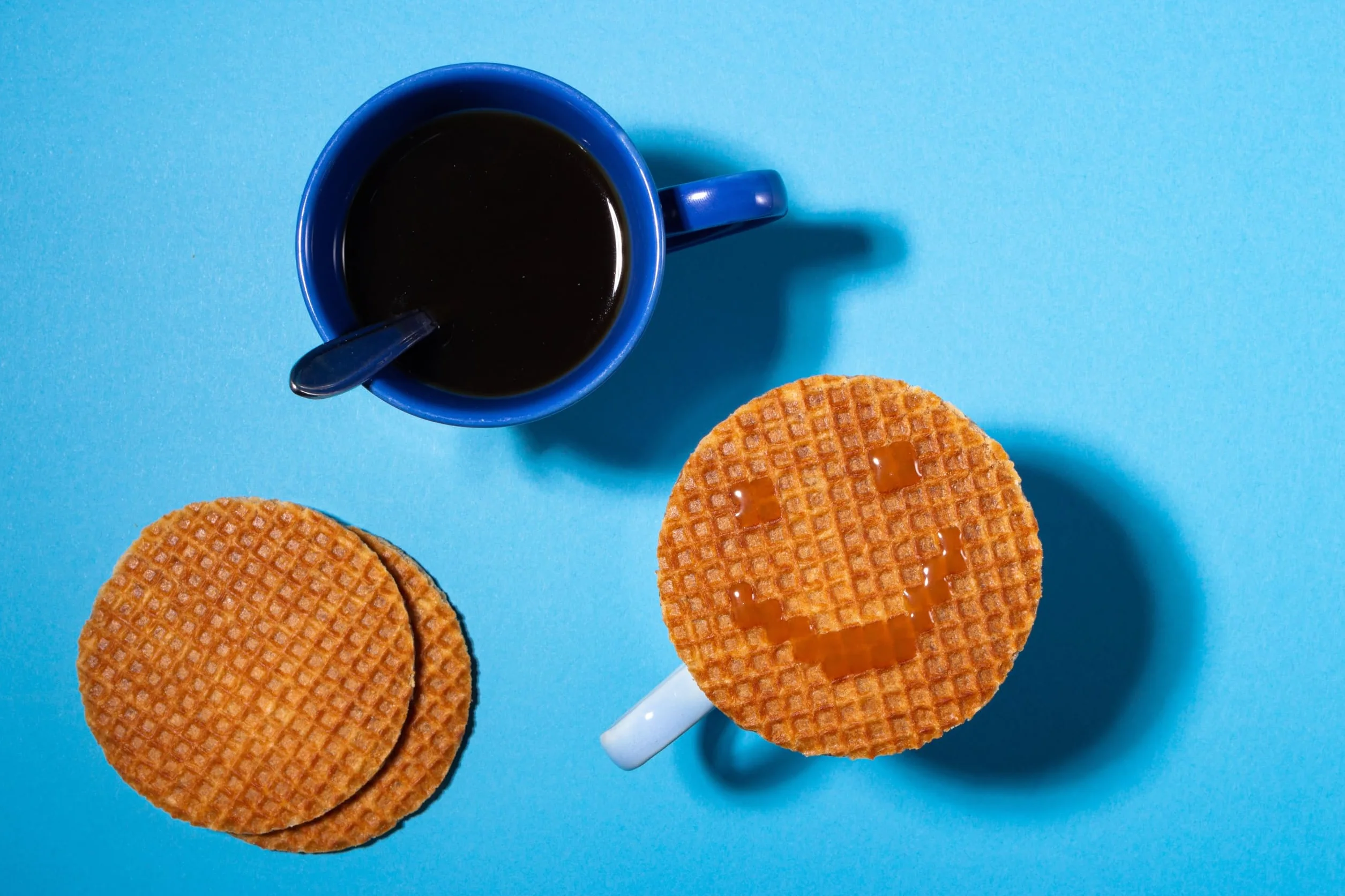 Daelmans Stroopwafels, 36 Confezionati Singolarmente (Diametro 9 cm), Waffle al Caramello Olandesi, Snack Classico da Caffè