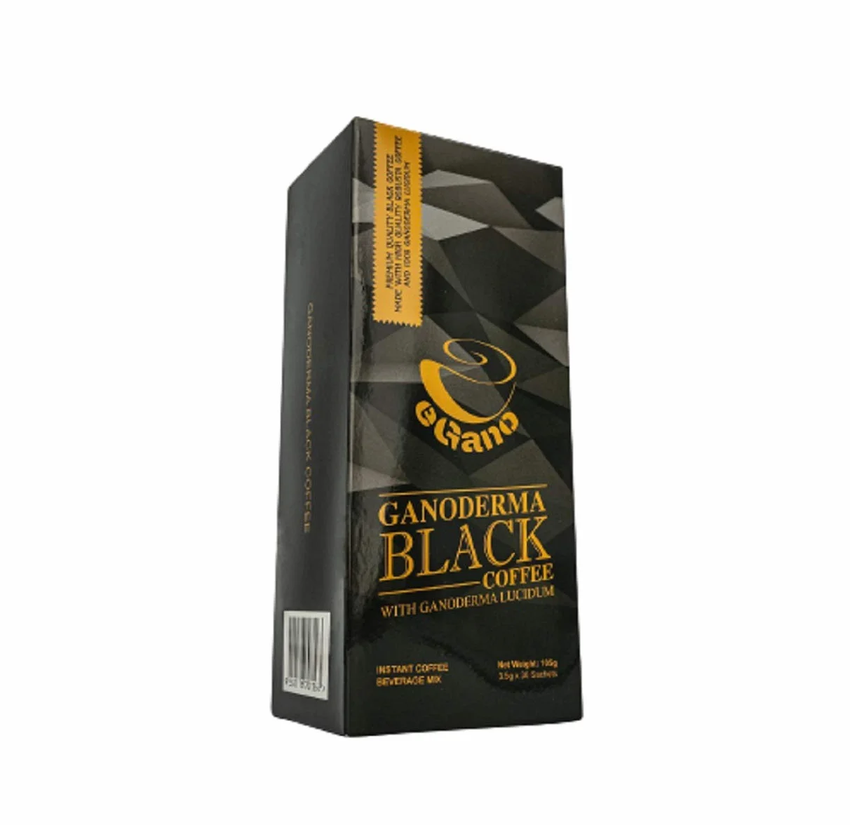 eGano - Ganoderma caffè nero di qualità premium (30 bustine x 3,5 g)