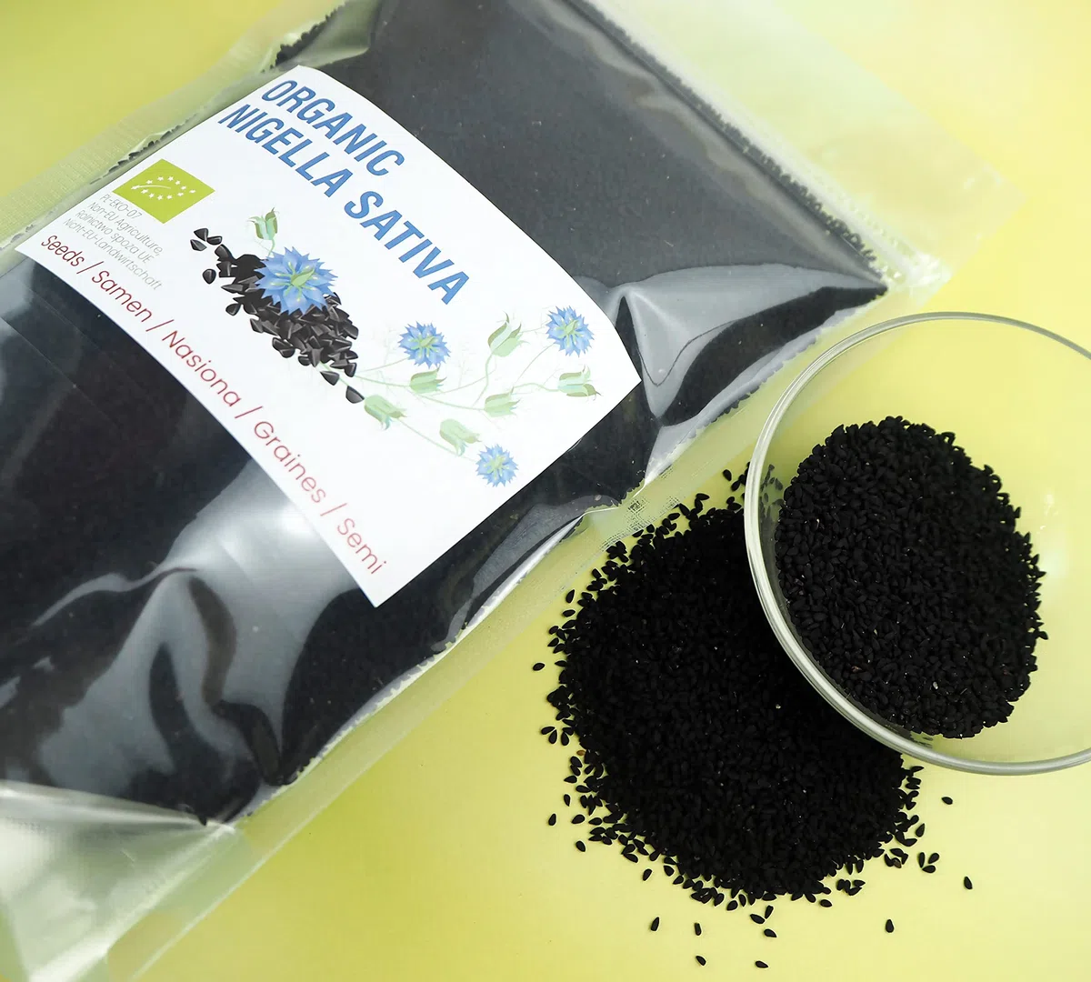 Semi di cumino nero Organic, BIO Seme Nero, Nigella sativa 900g