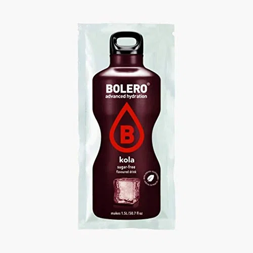 BOLERO Drinks 72 bustine da 9 grammi gusto COLA - Preparato istantaneo per Bevande con Stevia e Vitamina C e Senza Zucchero