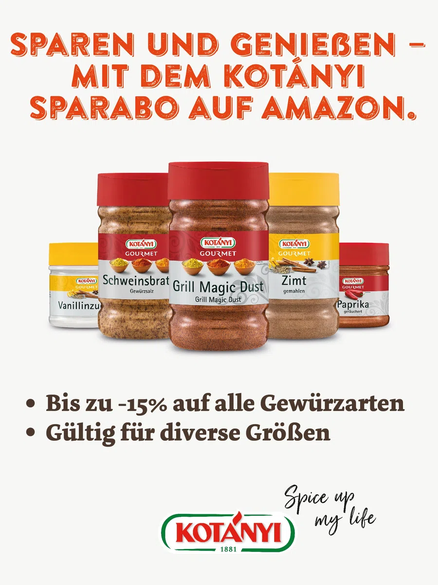 Kotanyi Grill Argentina Spezie per grandi consumatori e gastronomia, 1200 ccm, circa 900 g
