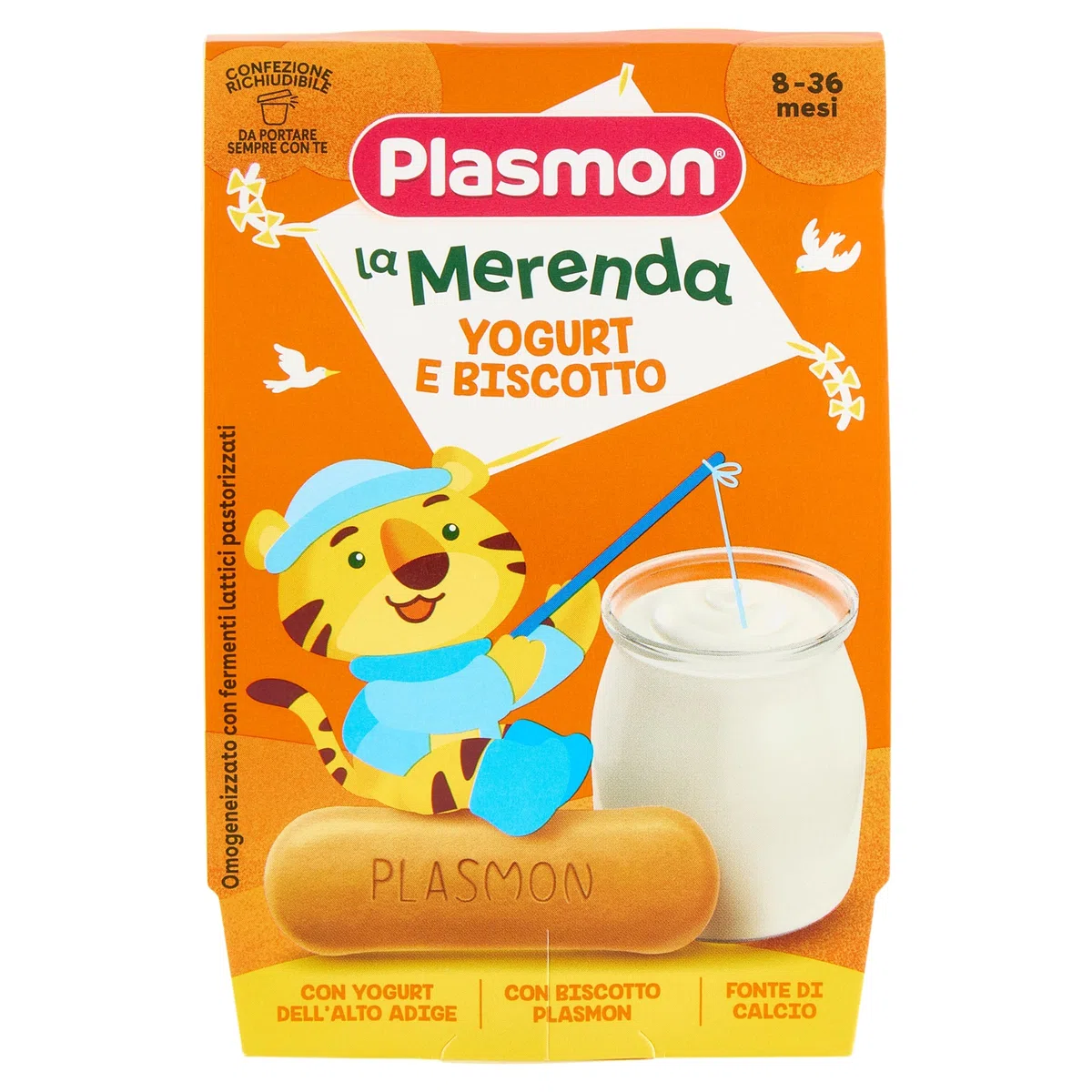 Plasmon Merenda Yogurt e Biscotto 2x120g (12 Confezioni)