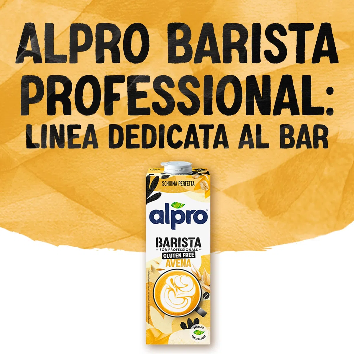ALPRO BARISTA PROFESSIONAL, Bevanda all'AVENA, Naturalmente Senza Lattosio, per Deliziose Creazioni da Bar 100% Vegetale, Senza Glutine - 8 confezioni x 1 Litro