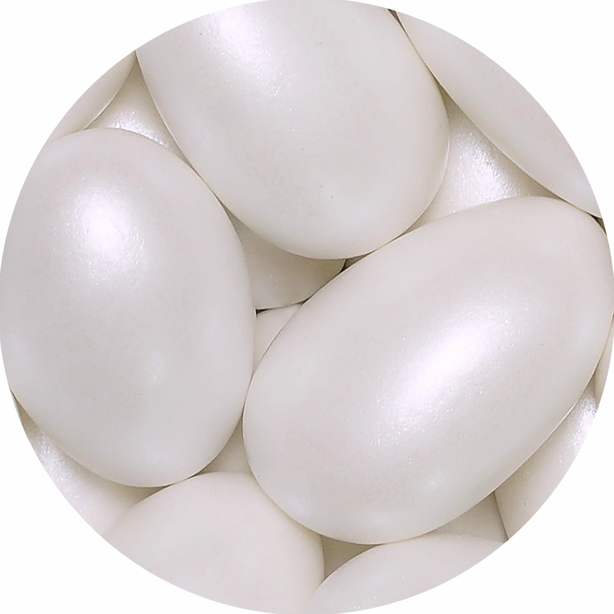 EinsSein Confetti di Mandorla Matrimonio Conchiglia bianco perla 1kg | 250 pezzzo Confettata per Comunione Battesimo Cresima Nascita e Laurea | Decorazioni Bomboniere per Bimba Cuoricini