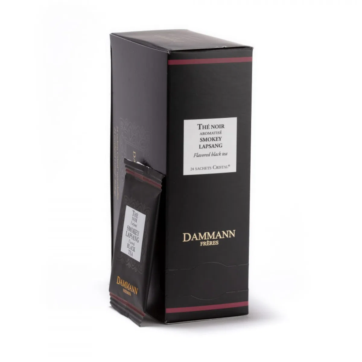 Dammann Frères | Lapsang Souchong Puro | Tè Nero Cinese Affumicato - 24 Bustine di Tè (48 Gr) | Tè Bustine Confezioni | Affumicato Lapsang