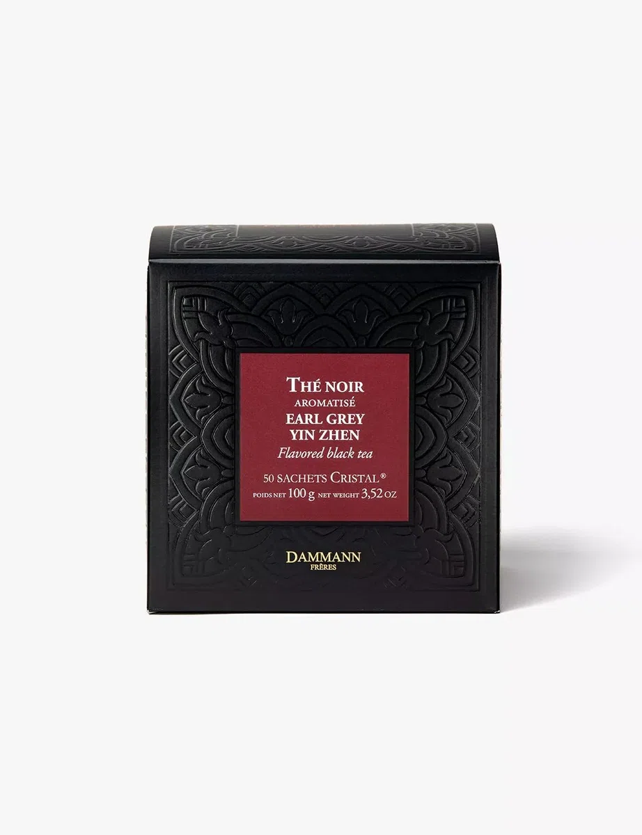 Dammann Earl Grey Tea Cristal Teabags (Pack of 1, Total 50 Teabags)