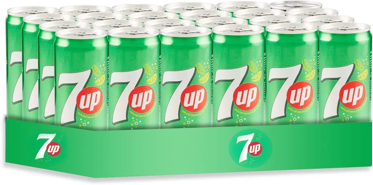 24X Seven Up - Bevanda Analcolica al Gusto di Limone e Lime 330 ml [33 cl] - Bibita Americana Frizzante