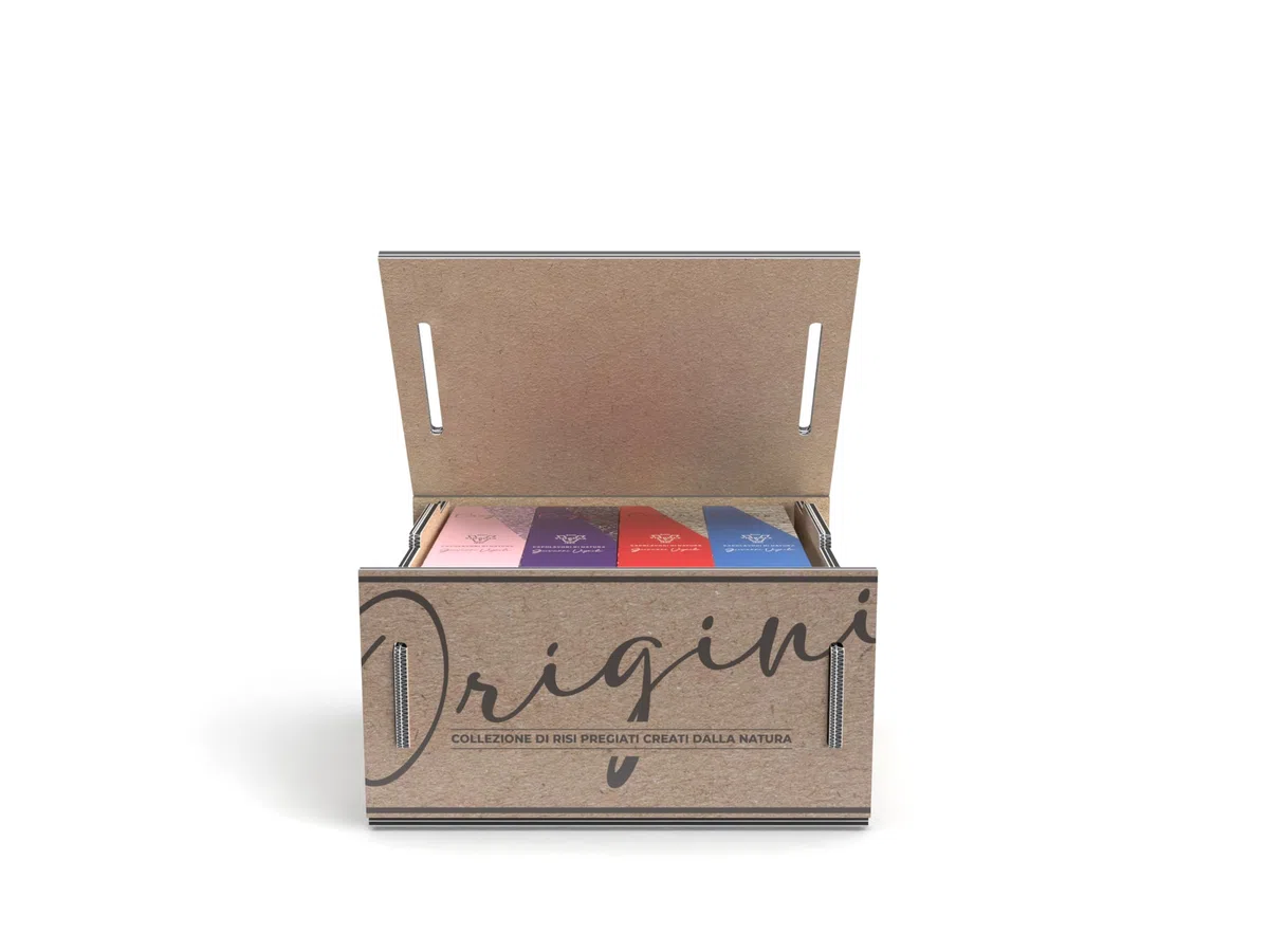 Riso Vignola, Origini, Cofanetto Degustazione Riso, Box Selezione Varietà di Riso Basmati, Bomba e Verelé, Contiene 4 Confezioni da 500gr, Ricettario Incluso