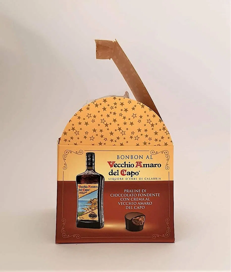 2 Conf. Praline Bon Bon Vecchio Amaro del Capo - Bauletto singolo 250G
