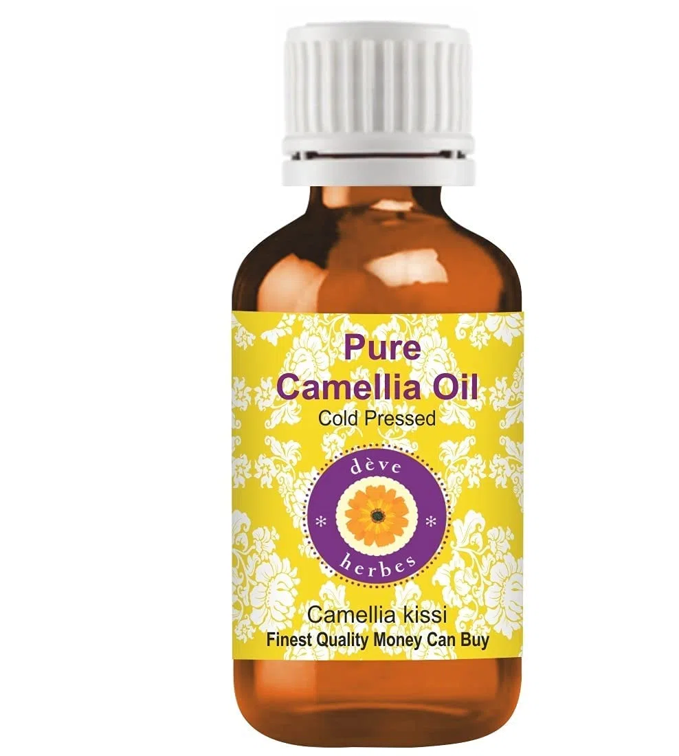 Deve Herbes puro Olio di camelia (Camellia kissi) spremuto a freddo 30ml (1 oz)