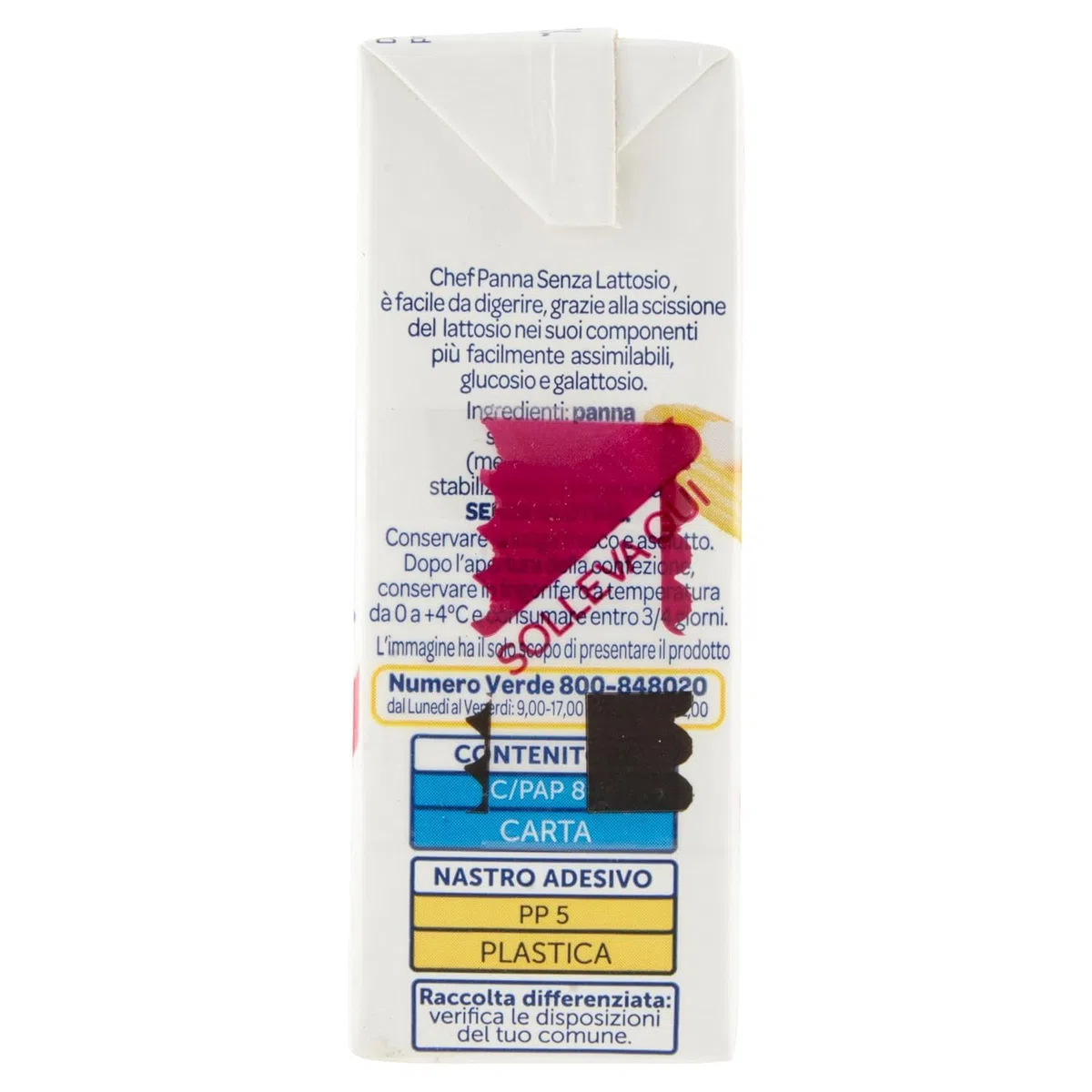 Parmalat Chef Panna da Cucina Senza Lattosio e Senza Glutine, Confezione da 3 x 3 x 125ml, con Portachiavi italy shop service