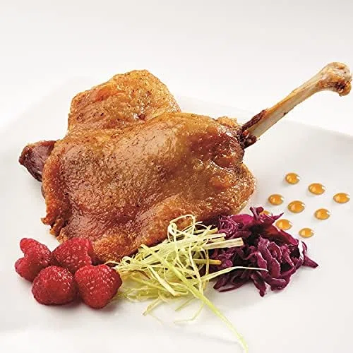 MALVASIA, Confit anatra cosce d'anatra, prodotto fatto a mano, senza glutine, scatola rotonda con 2 pezzi