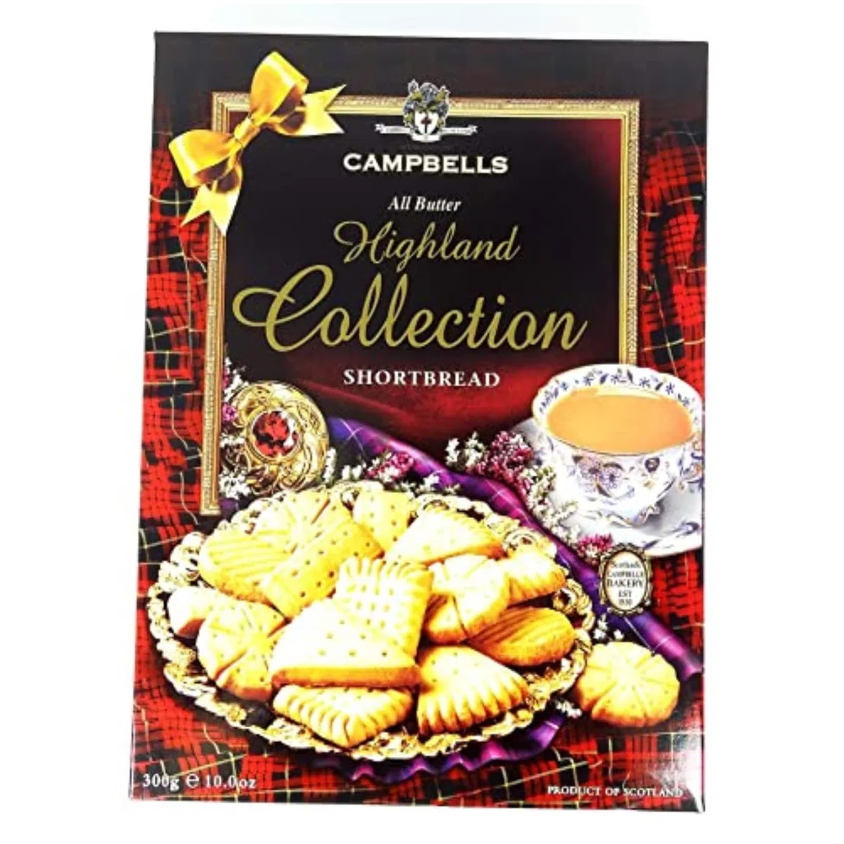 Campbells | Biscotti Tradizionali Pastafrolla Scozzese al Burro | Biscotti Burro Inglesi - 1 x 300 Gr | Burro Scozzese Biscotti