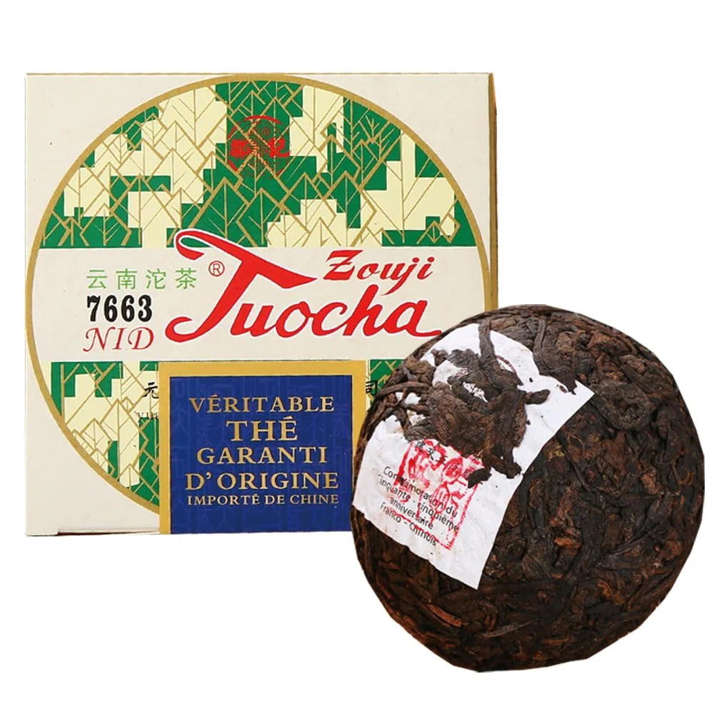 Yunnan Tuocha Zouji Tè Naturale Tuocha - Nidi Post-Fermentati - Versione 2019-100g - Autentico Tè Cinese d'Origine
