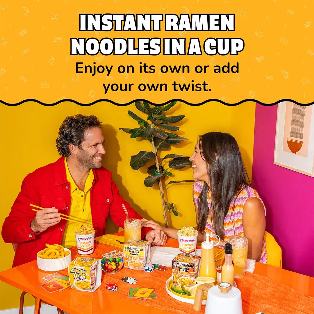 Maruchan Instant Lunch, Hot and Spicy Chicken, 2.25-Ounce Packages (Pack of 12) by Maruchan
