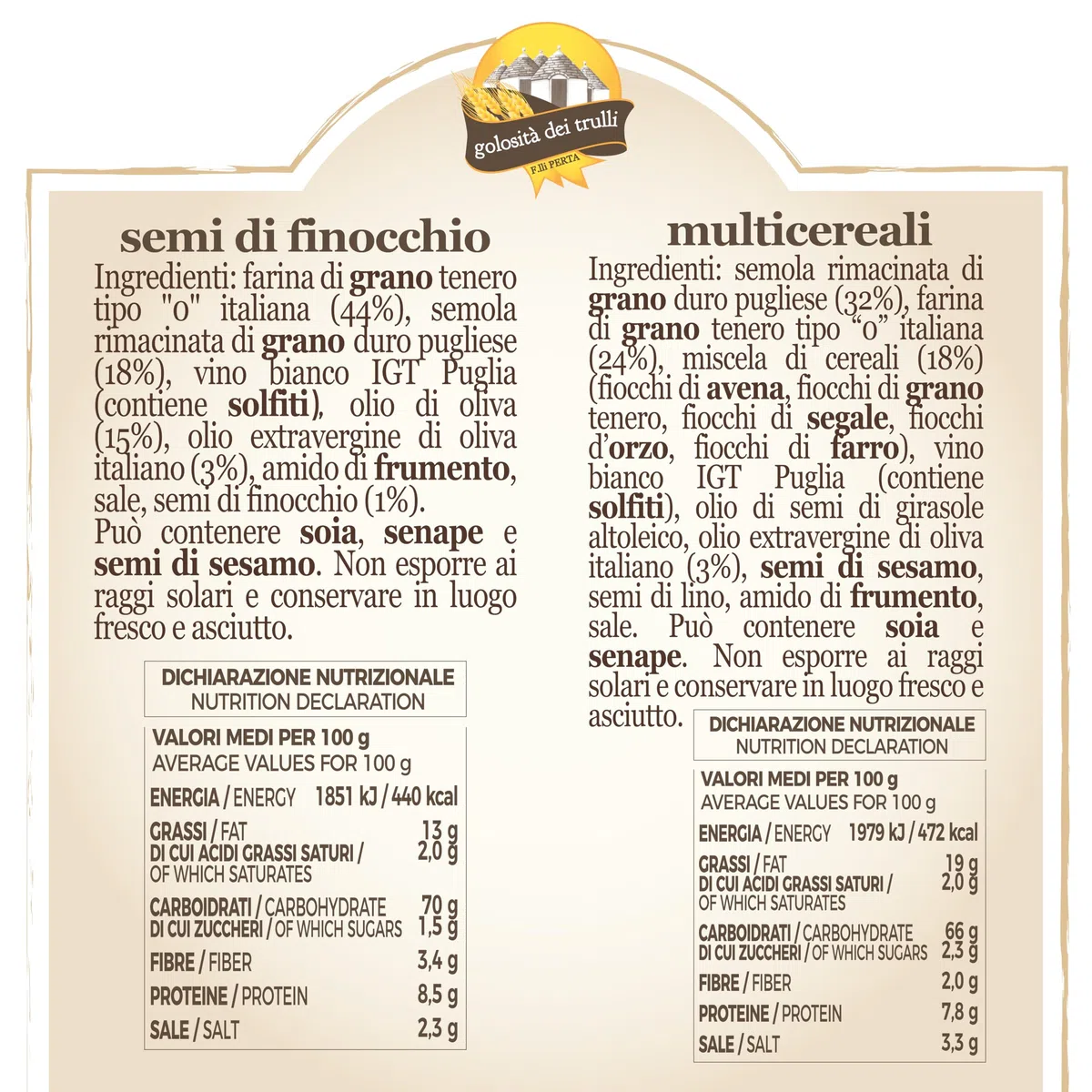 Golosità dei Trulli | Taralli Pugliesi con Olio Extravergine di Oliva, 6 Confezioni da 250 gr | Tarallini per Aperitivo, Snack Salati | Gusti Assortiti