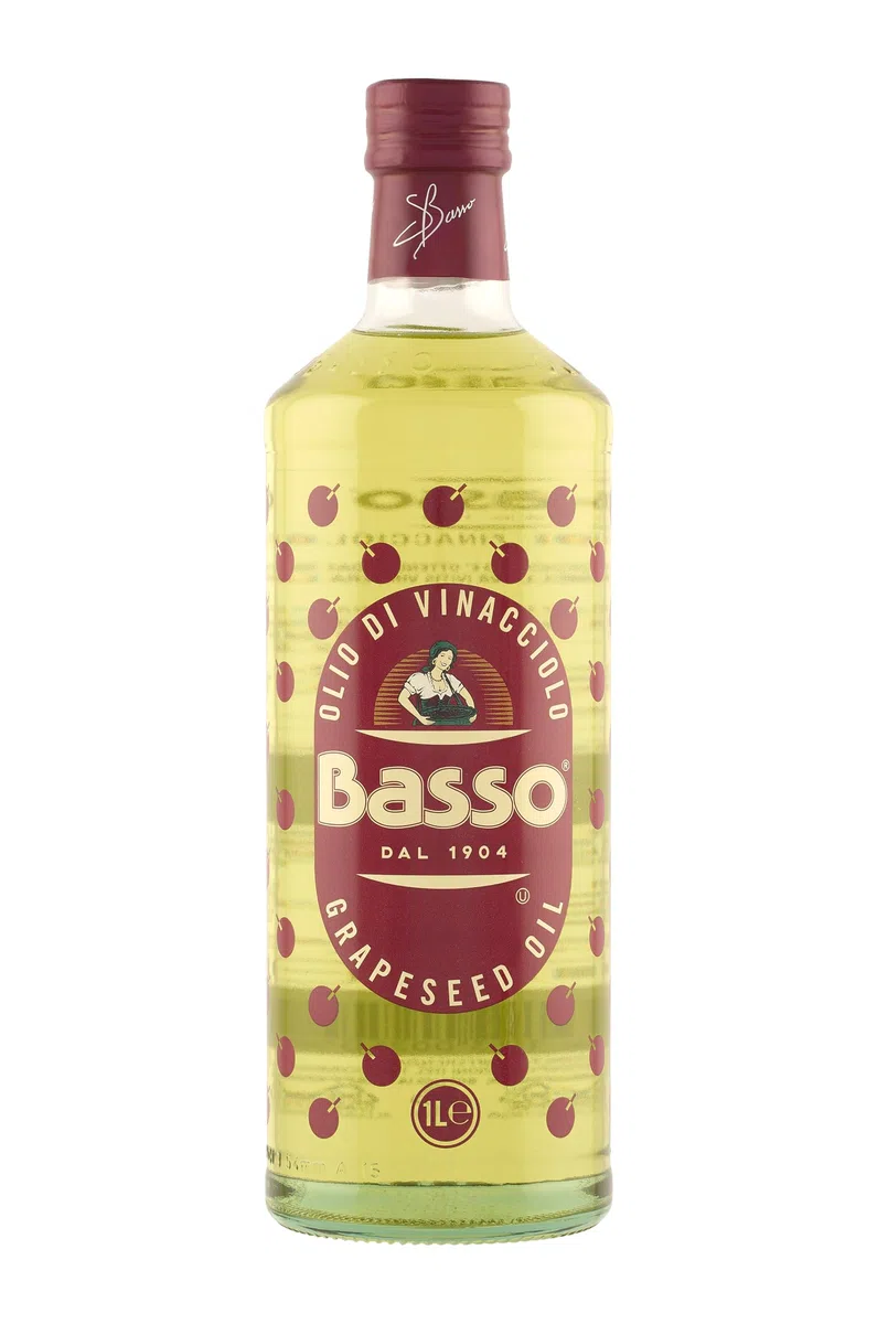 Basso Olio di Vinacciolo alimentare da condimento in confezione da 1 litro