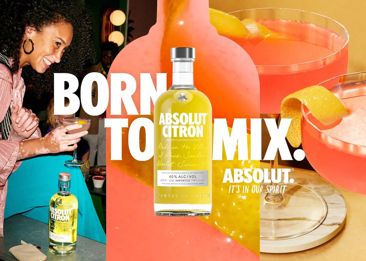 Absolut Vodka Limone, vol 40%, 100CL