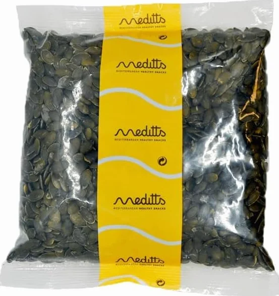 Meditts - Semi di Zucca, 1 kg | Fonte di Magnesio e Zinco | Snack 100% Naturale, Senza Sale e Senza Glutine.