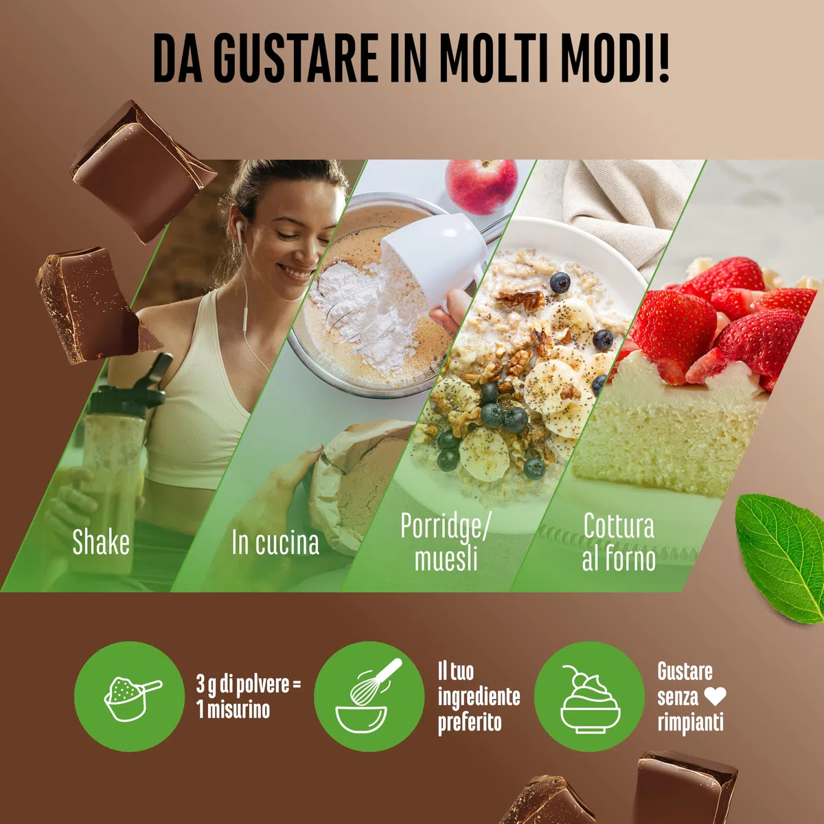 Polvere di Aromi Vaniglia 250 g - Cioccolato al latte - Uso versatile per cibi e bevande - Polvere di aromi - FLAVOR CRAFT