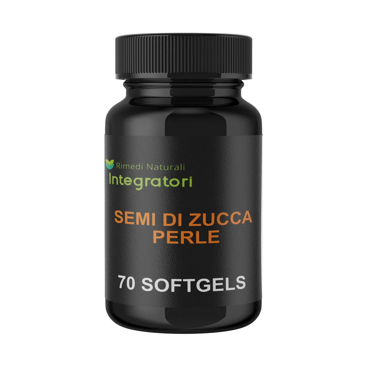 Semi Di Zucca 70 Perle | Softgels con Olio Spremuto a Freddo ricco in Acido Linoleico Acido Oleico Omega 3-6-9 | 1 Capsula Molle al Giorno