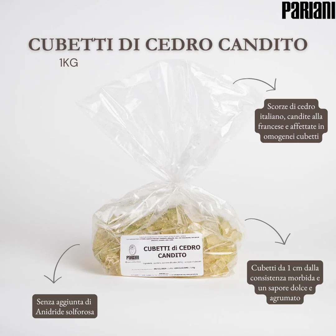 Pariani - Cubetti di Cedro Canditi, 1Kg