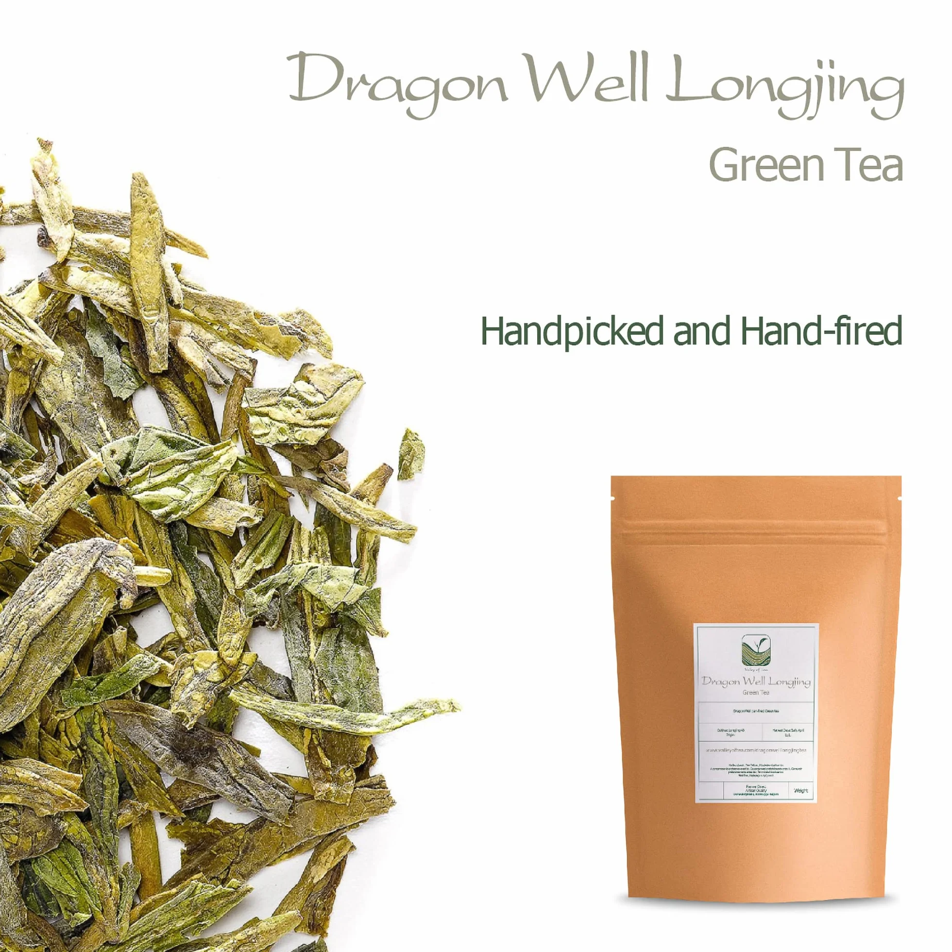 Dragon Well Tè Verde Longjing - Long Jing Uno Dei Dieci Tè Più Famosi In Cina – West-Lake Lun Ching - Lungching 100g