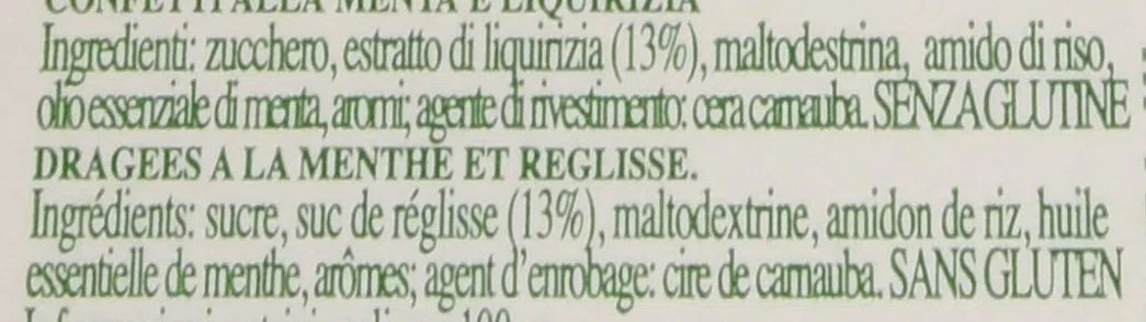 Mental Fassi Caramelle alla Menta Liquirizia - Pacco da 24 x 640 g