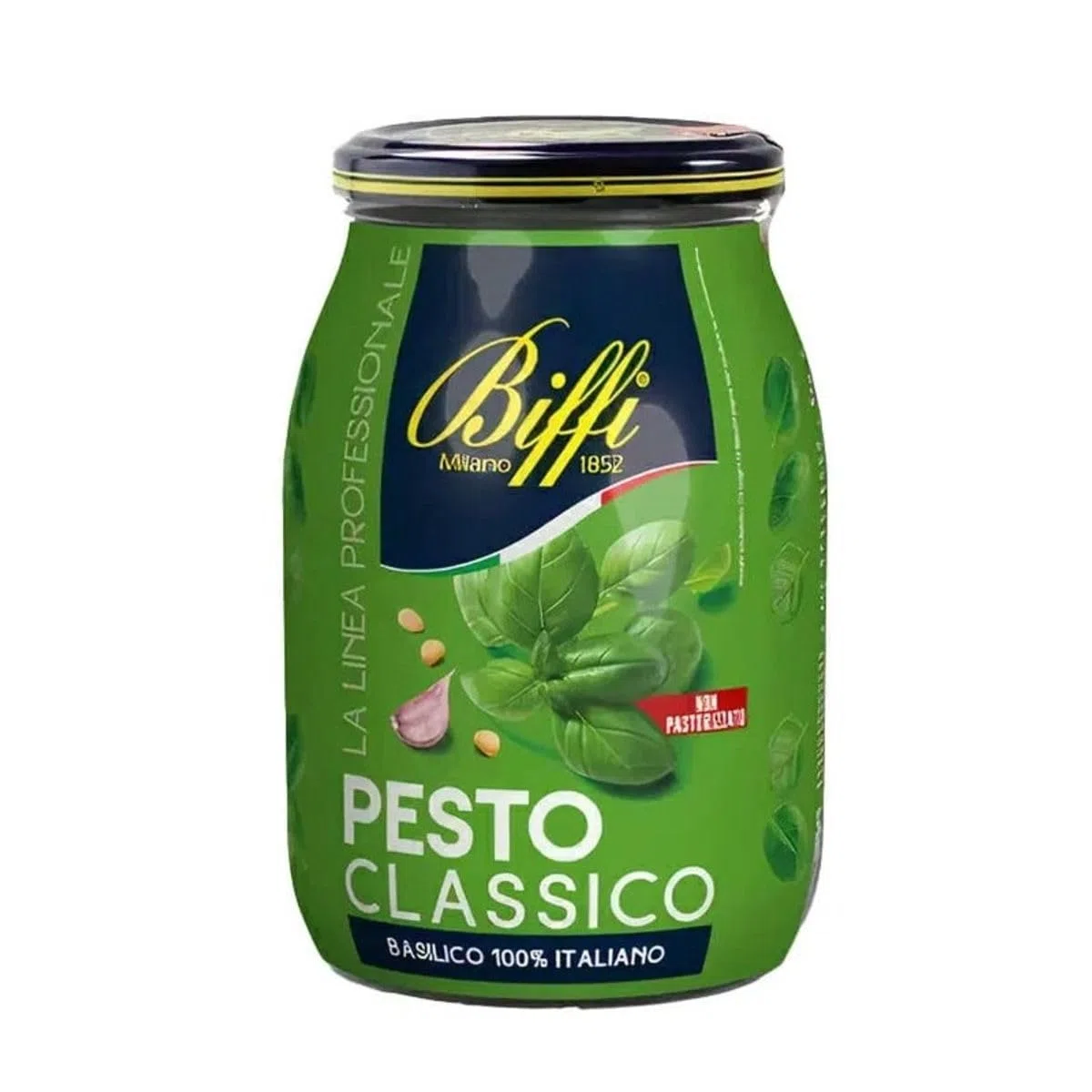 Confezione per Biffi Pesto Classico, Basilico 100% Italiano, 980g, Ristorazione