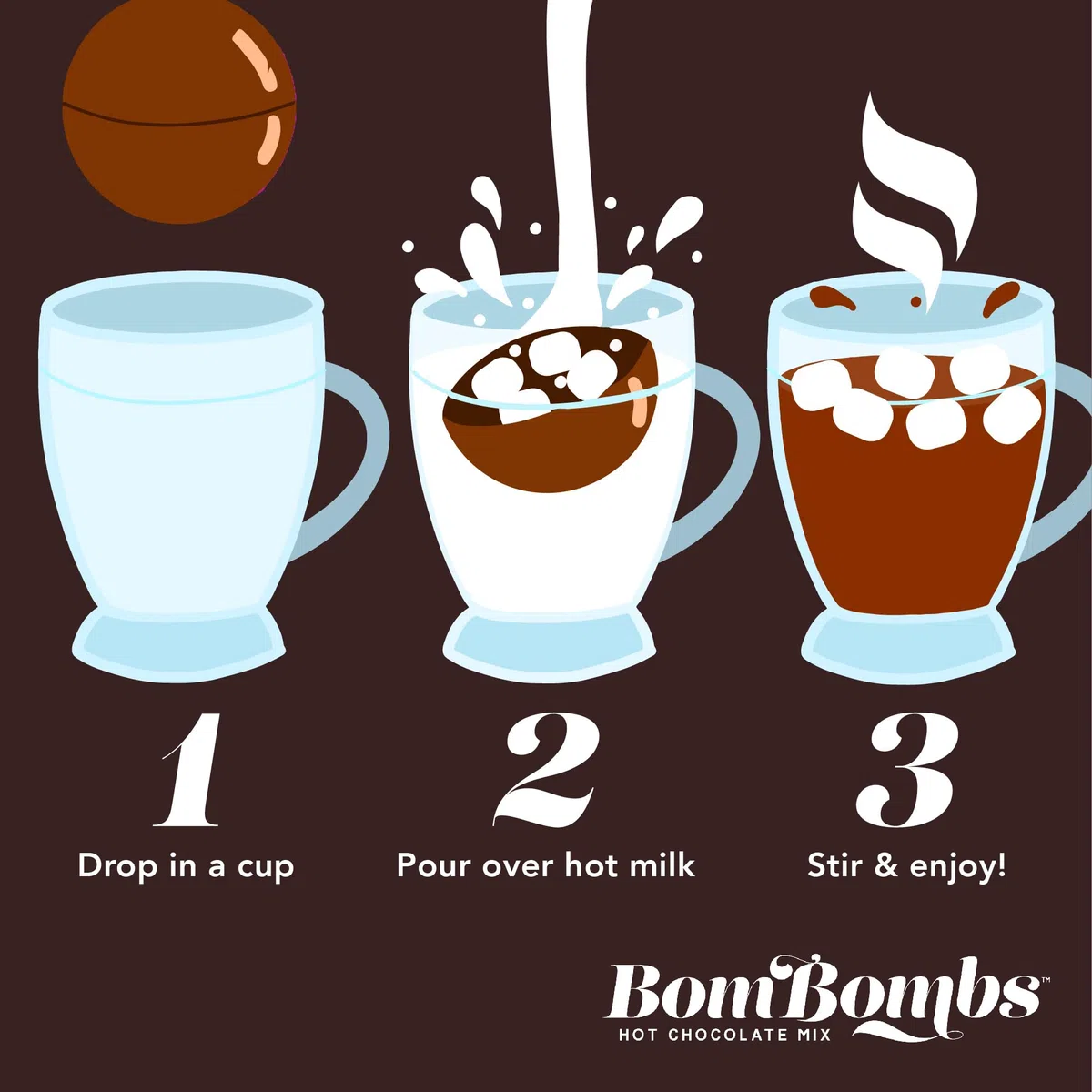 BomBombs, bombe di cioccolata calda, include brownie al fudge, caramello, s'mores, biscotti e panna e bombe di cacao alla menta piperita ripiene di marshmallow, set da 24