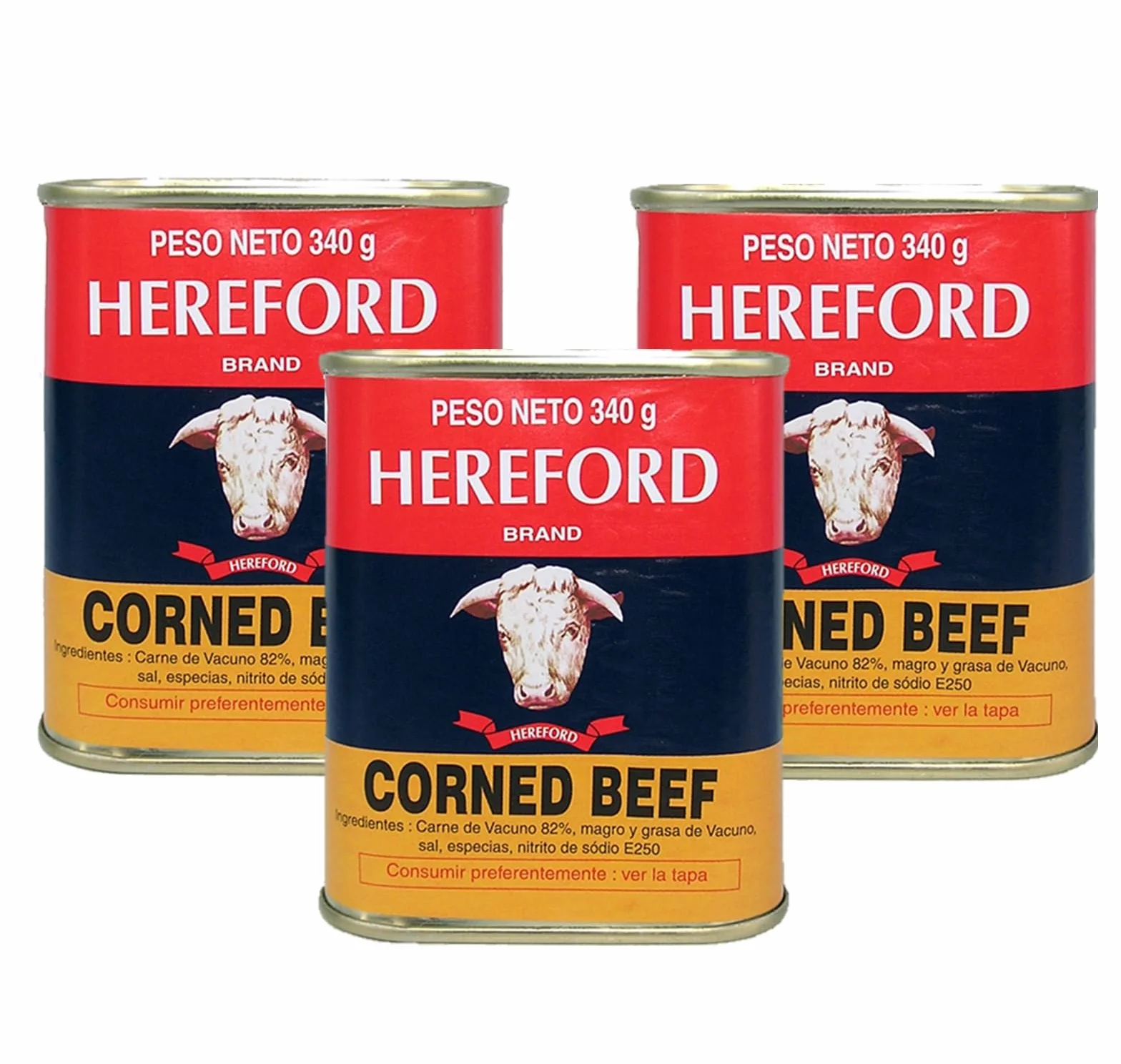 Hereford Canned Beef 340 gr - Confezione da 3 unità Promoo - Corned Beef