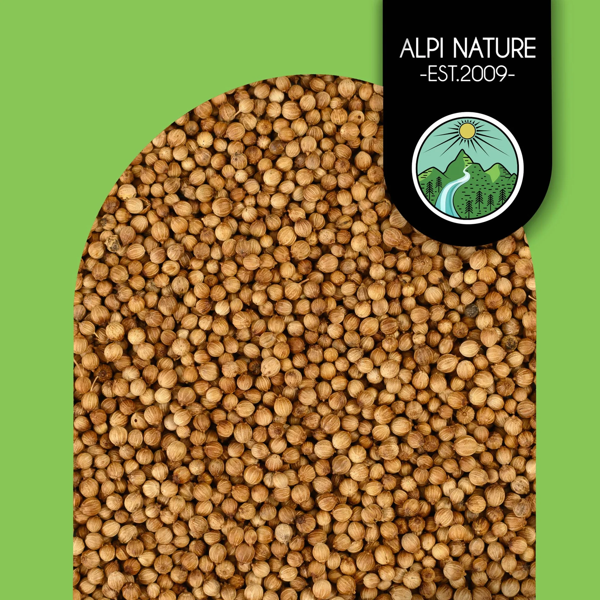 Alpi Nature Coriandolo Semi Interi BIO 1kg, Semi di Coriandolo bio per Cucina e Mix di Spezie