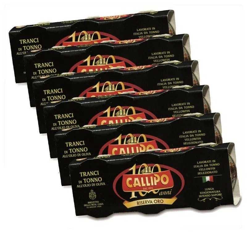 RISERVA ORO - Tonno in tranci in olio di oliva Callipo 6 conf. 70 x 3 (1,260 kg)